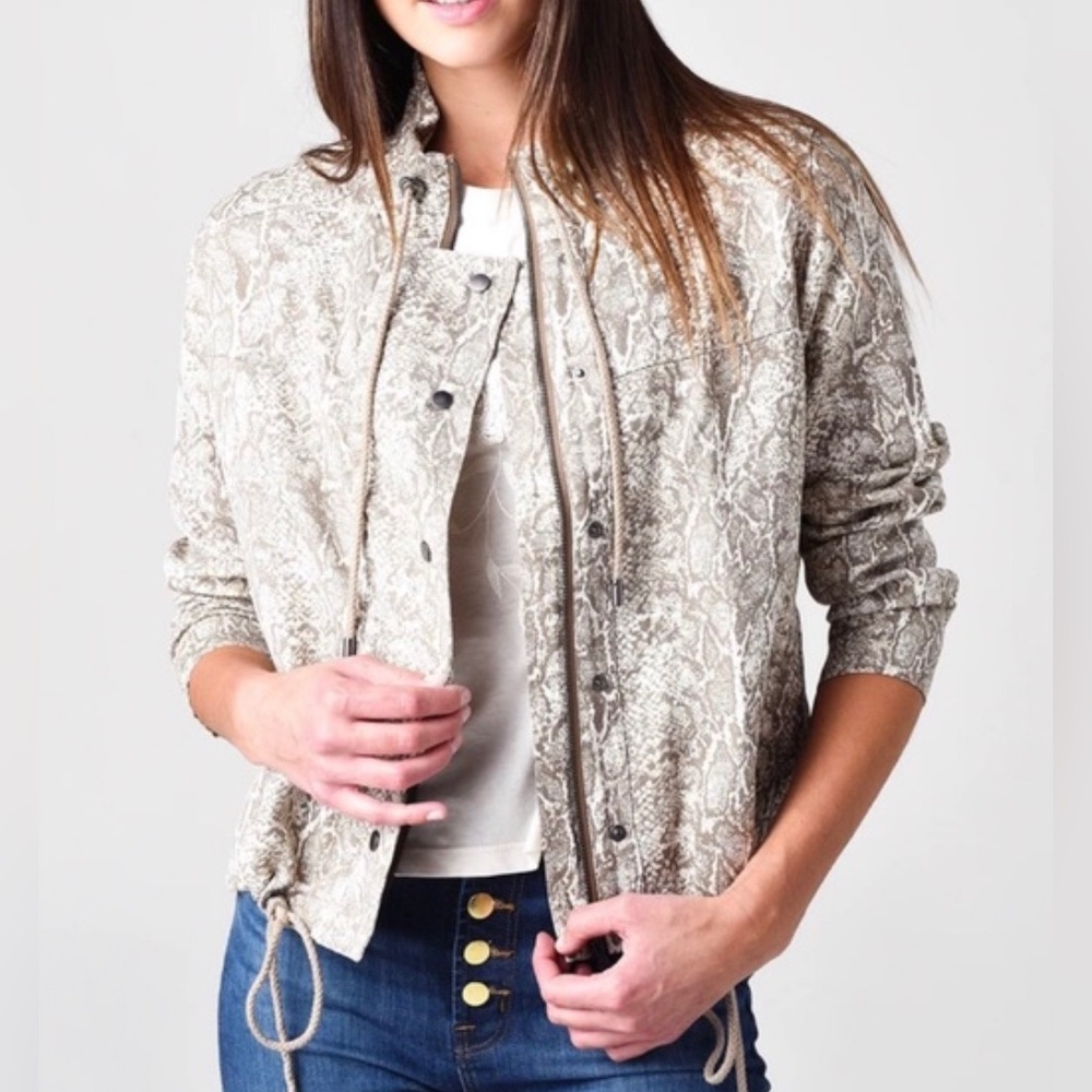 Rails snakeskin jacket